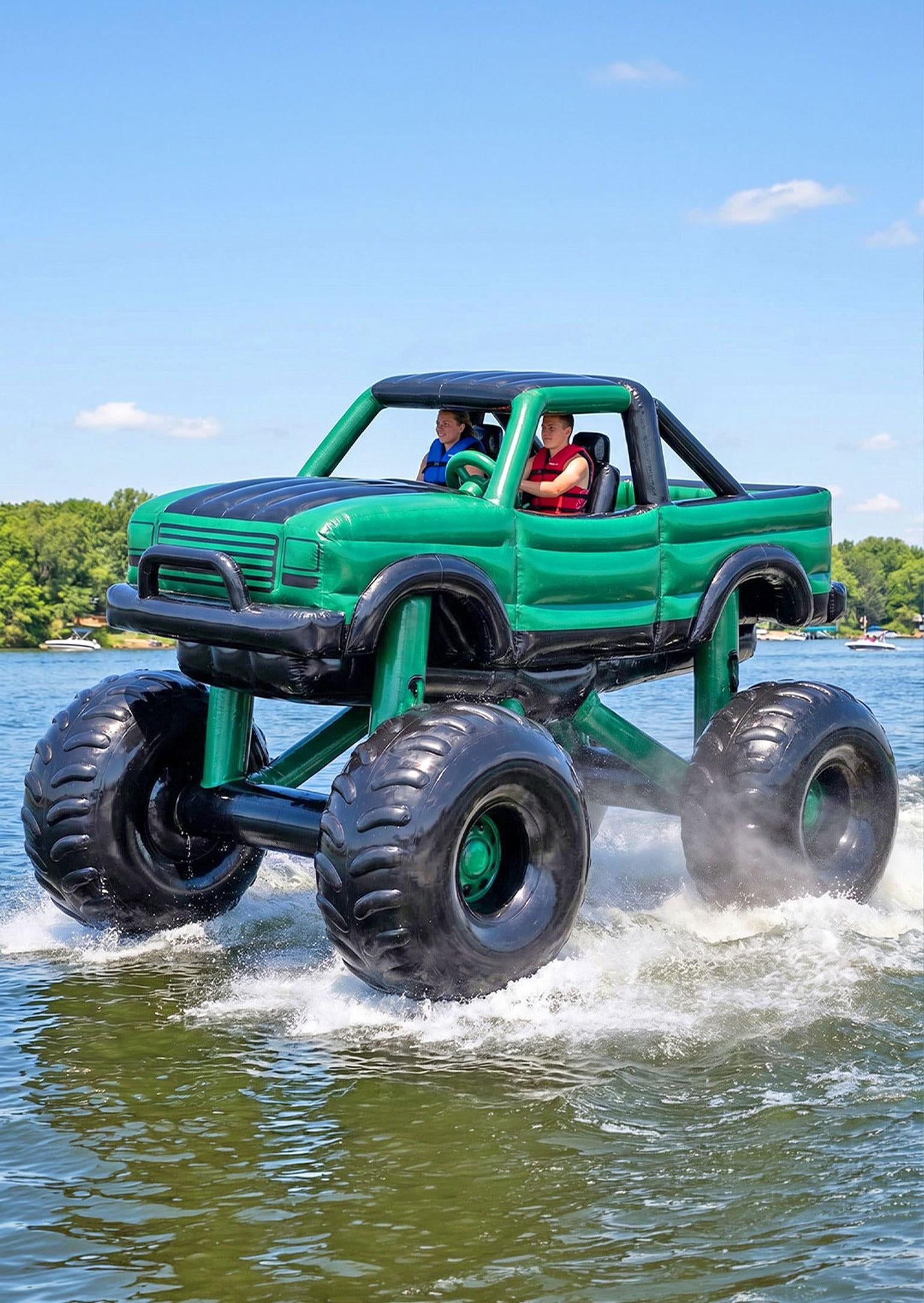 Inflatable Monster Truck Boats
