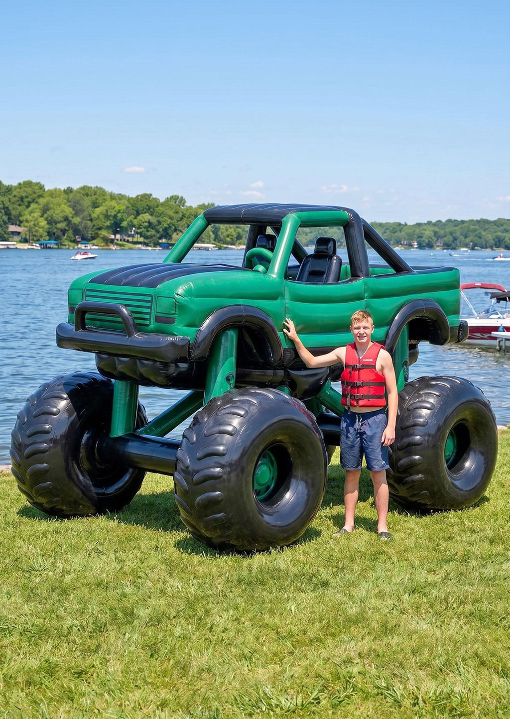 Inflatable Monster Truck Boats