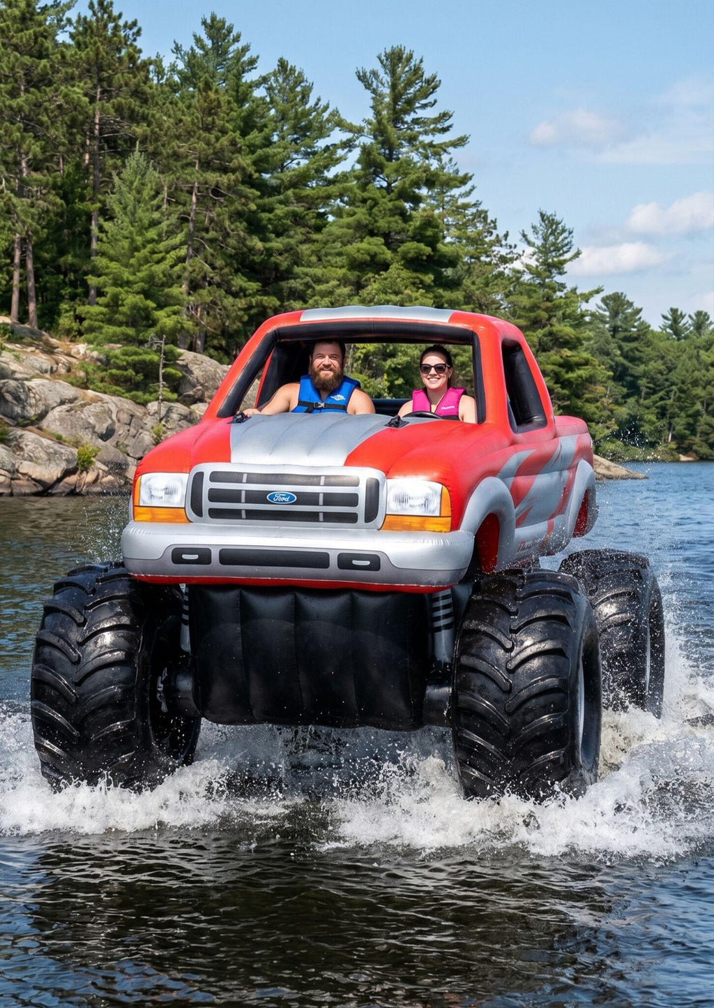 Inflatable Monster Truck Boats