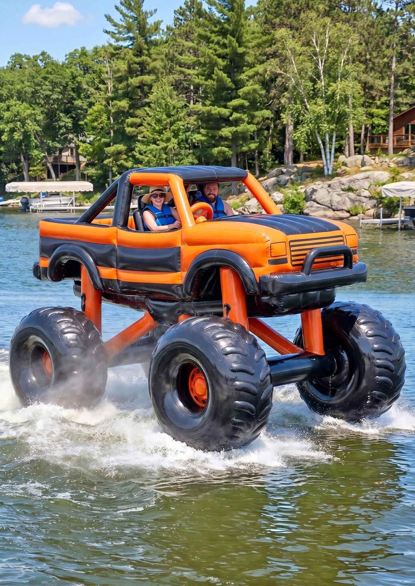Inflatable Monster Truck Boats