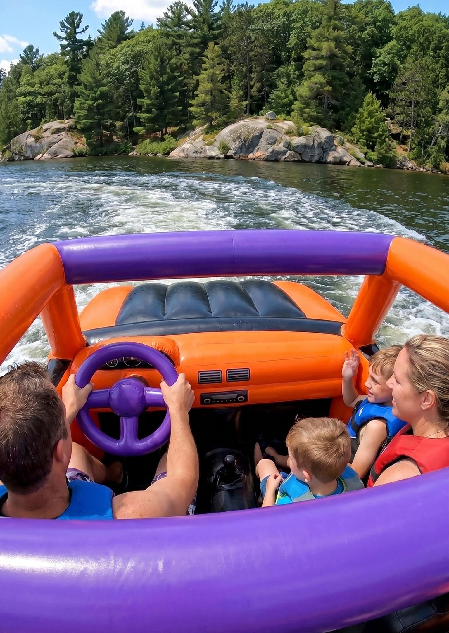 Inflatable Monster Truck Boats