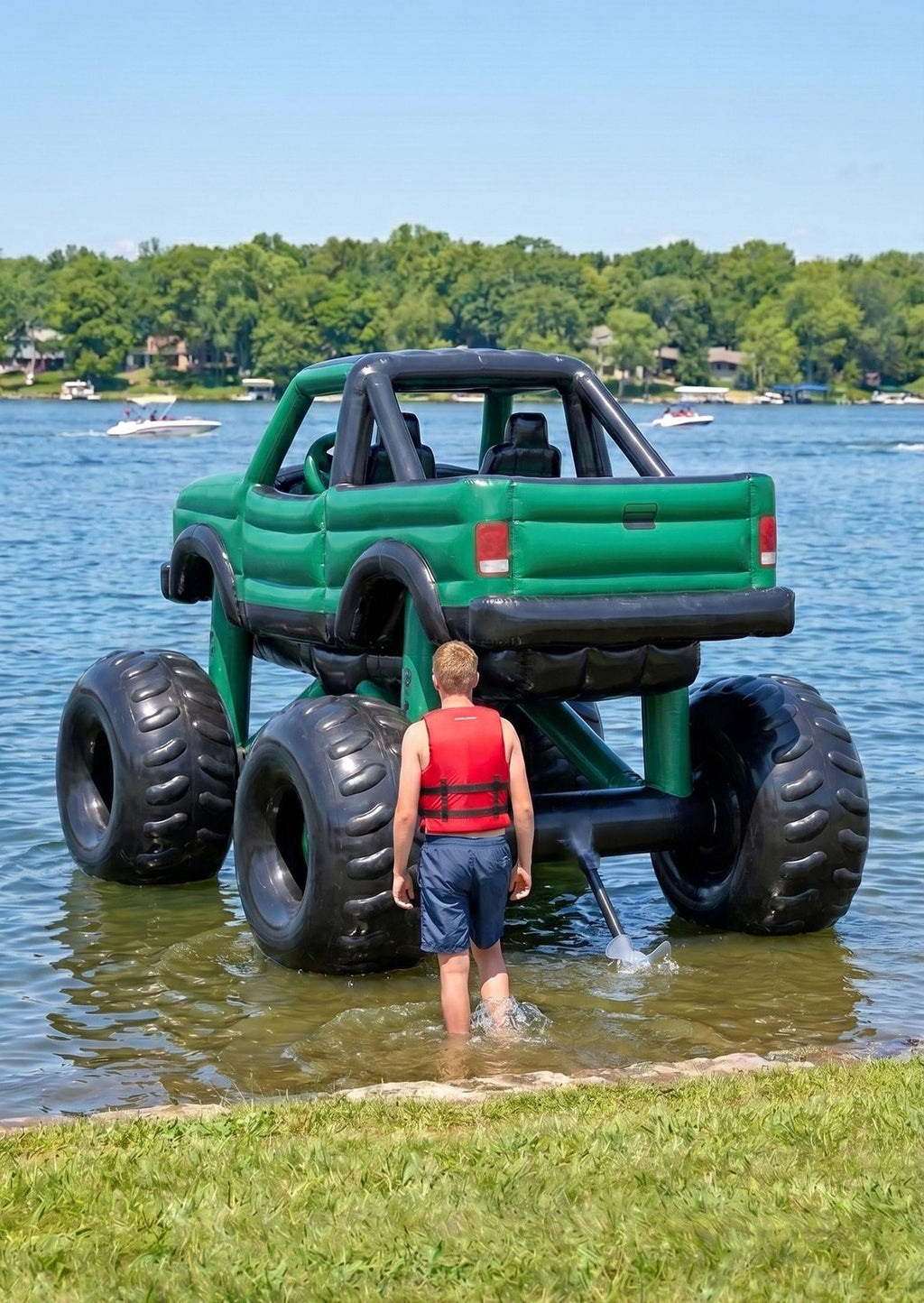 Inflatable Monster Truck Boats