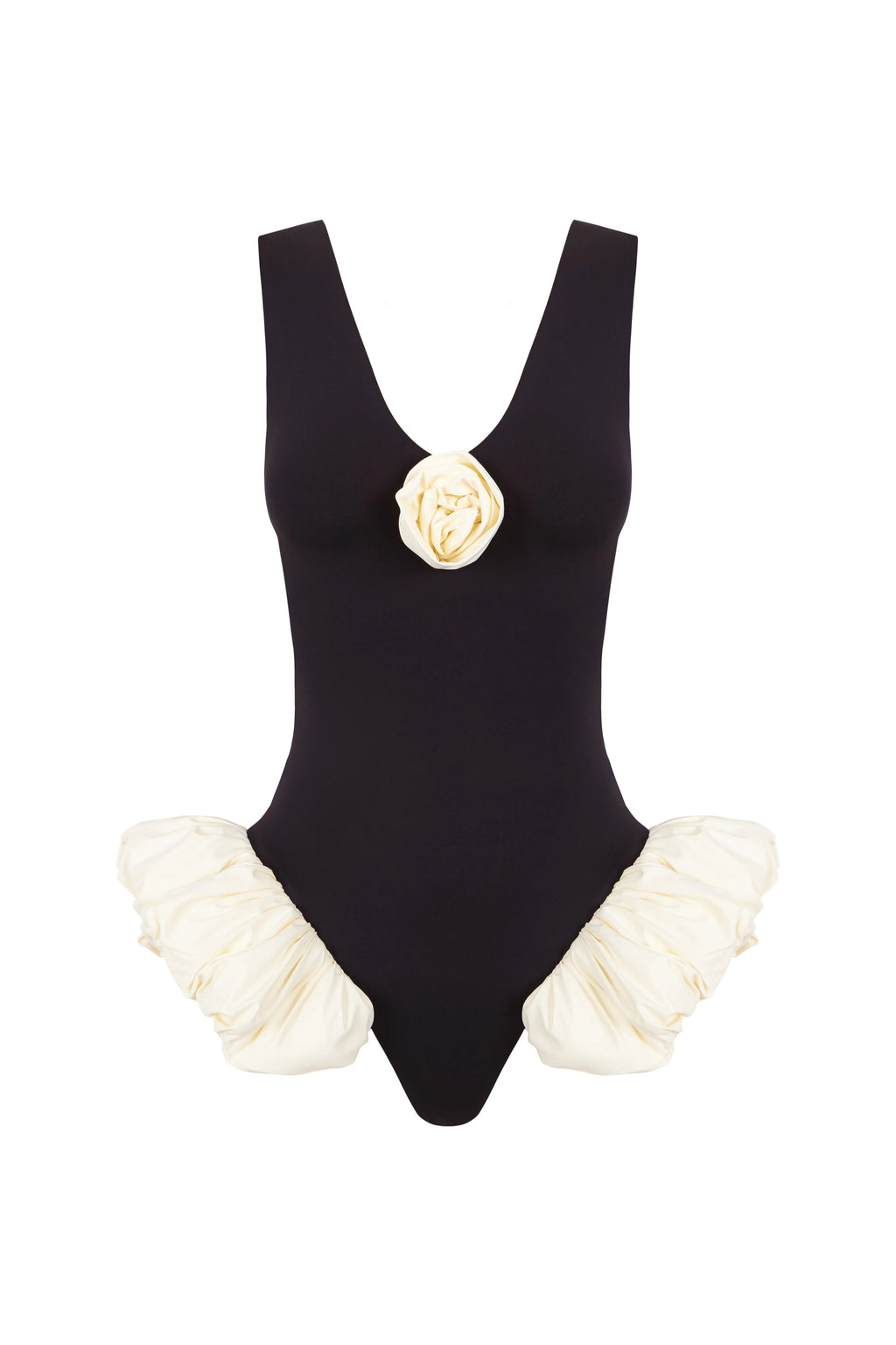Floral Ballet-Style Swimsuit