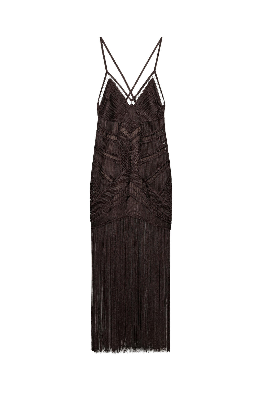 FRINGED MAXI DRESS
